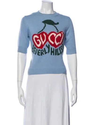 Pre-owned Gucci 2020 'beverly Hills' Sweater In Blue