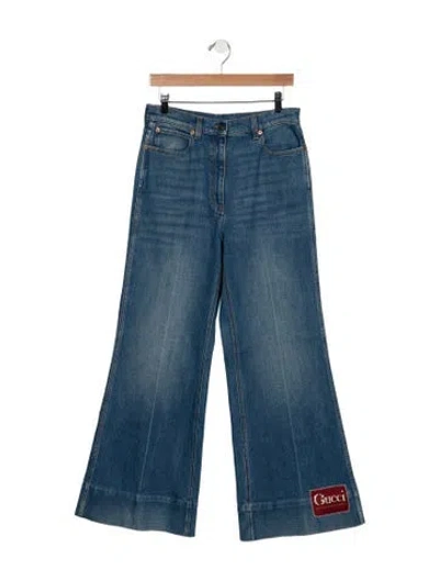 Pre-owned Gucci 2020 Flared Jeans In Blue