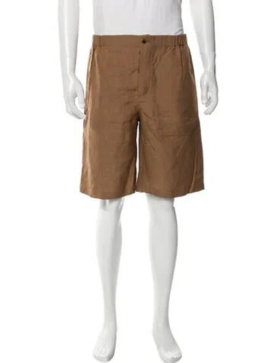 Pre-owned Gucci 2020 Flat Front Shorts In Brown