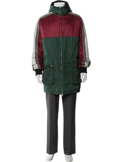 Pre-owned Gucci 2020 Gg Logo Parka In Multi