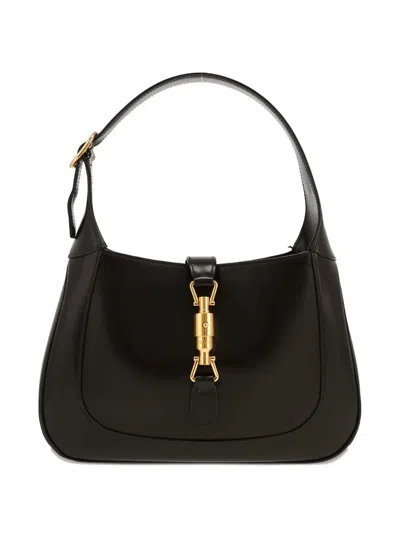 Pre-owned Gucci 2020's Jackie Leather Shoulder Bag In Black