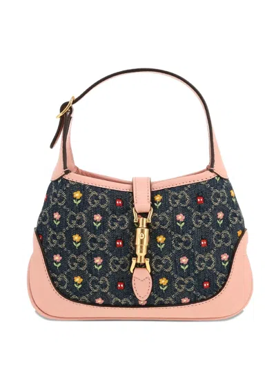 Pre-owned Gucci 2020's Jackie Monogram-pattern Mini Bag In Pink