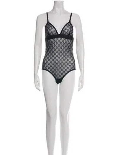 Pre-owned Gucci 2020 Lace Bodysuit W/ Tags In White