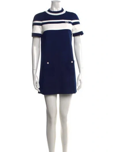 Pre-owned Gucci 2020 Mini Dress In Blue