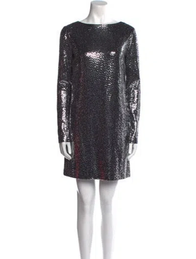 Pre-owned Gucci 2020 Mini Dress In Silver