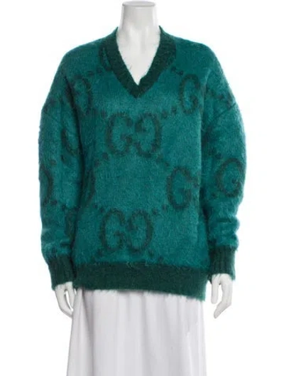 Pre-owned Gucci 2020 Mohair Sweater In Green