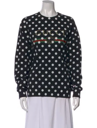 Pre-owned Gucci 2020 Polka Dot Print Sweatshirt In Multi