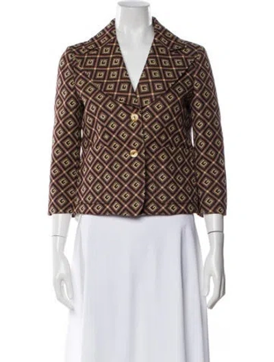 Pre-owned Gucci 2020 Printed Blazer In Multi