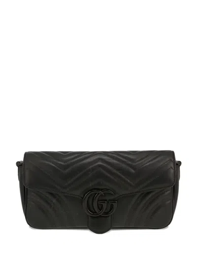 Pre-owned Gucci 2020 Quilted-leather Shoulder Bag In Black