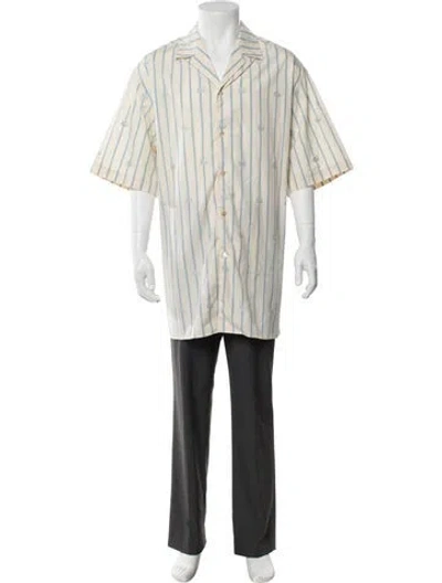 Pre-owned Gucci 2020 Running Gg Logo Shirt In Neutrals