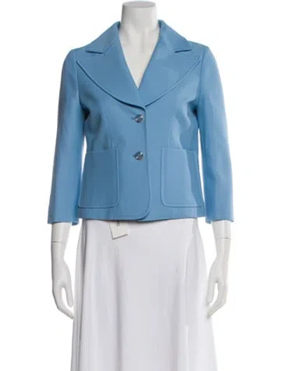 Pre-owned Gucci 2020 Silk Evening Jacket In Blue