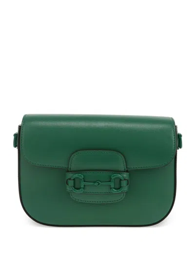 Pre-owned Gucci 2020 Small  1955 Horsebit Shoulder Bag In 绿色