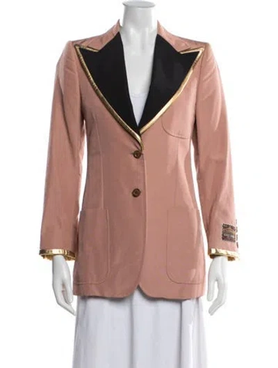 Pre-owned Gucci 2020 Soave Amore Blazer In Pink