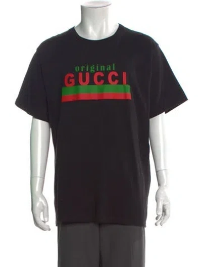 Pre-owned Gucci 2020 Web Accent T-shirt In Black
