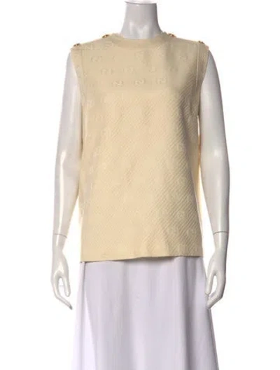 Pre-owned Gucci 2020 Wool Top In Neutral