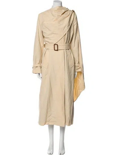Pre-owned Gucci 2020 Wool Trench Coat In Neutral
