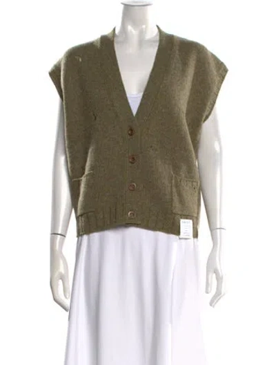 Pre-owned Gucci 2020 Wool Vest W/ Tags In Green
