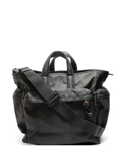 Pre-owned Gucci 2020-2026 Gg Monogram Tote Bag In Black