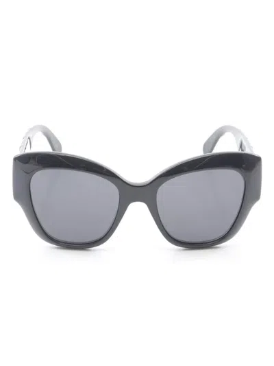 Pre-owned Gucci 2020s Cat-eye Sunglasses In Black