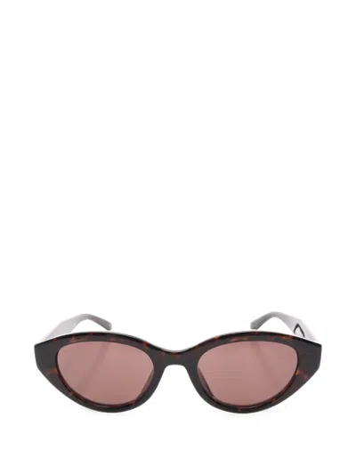 Pre-owned Gucci 2020s Cat-eye Sunglasses In Brown
