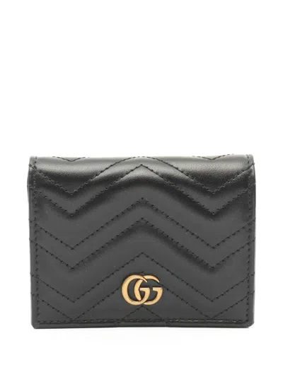 Pre-owned Gucci 2020s Gg Marmont Bi-fold Wallet