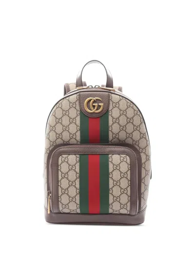 Pre-owned Gucci 2020s Gg Supreme Backpack In Neutral