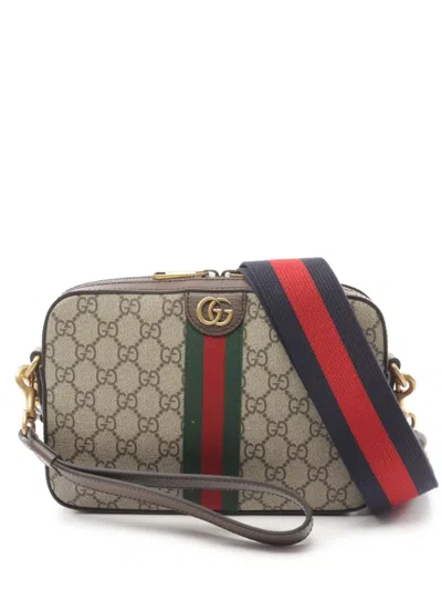 Pre-owned Gucci 2020s Gg Supreme Handbag In Neutrals