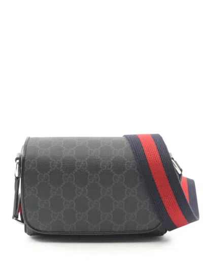 Pre-owned Gucci 2020s Gg Supreme Mini Bag In Grey