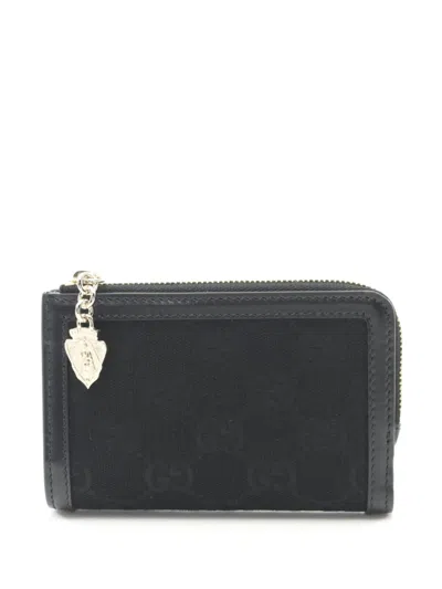 Pre-owned Gucci 2020s Gg Wallet In Black