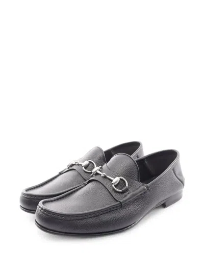 Pre-owned Gucci 2020s Horsebit Loafers In Black