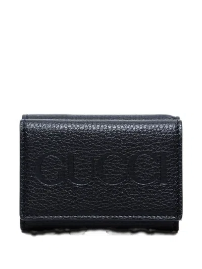 Pre-owned Gucci 2020s Leather Wallet In Blue
