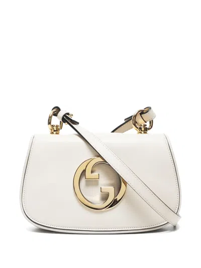 Pre-owned Gucci 2020s Mini Blondie Shoulder Bag In White