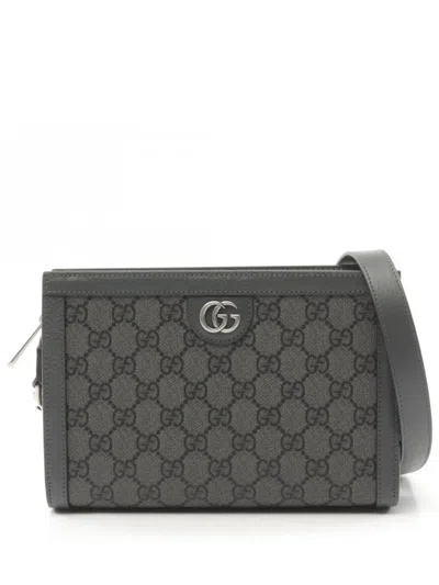Pre-owned Gucci 2020s Ophidia Shoulder Bag In Grey