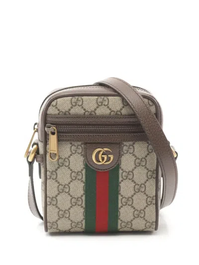 Pre-owned Gucci 2020s Ophidia Shoulder Bag In Neutrals