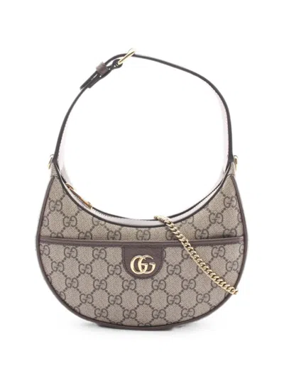 Pre-owned Gucci 2020s Ophidia Two-way Mini Tote Bag In Neutral