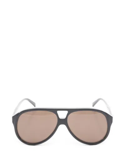 Pre-owned Gucci 2020s Pilot Sunglasses In Black