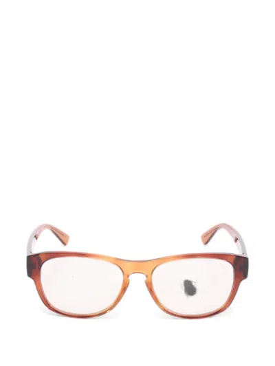 Pre-owned Gucci 2020s Rectangle-frame Sunglasses In Brown