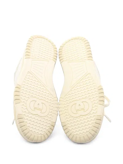 Pre-owned Gucci 2020s Re-web Sneakers In 白色