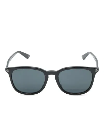 Pre-owned Gucci 2020s Round-frame Sunglasses In Black