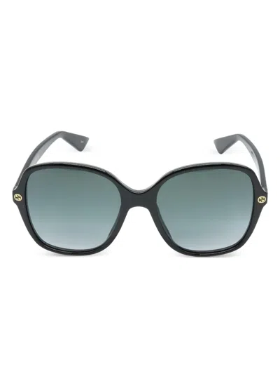 Pre-owned Gucci 2020s Round Sunglasses In Black