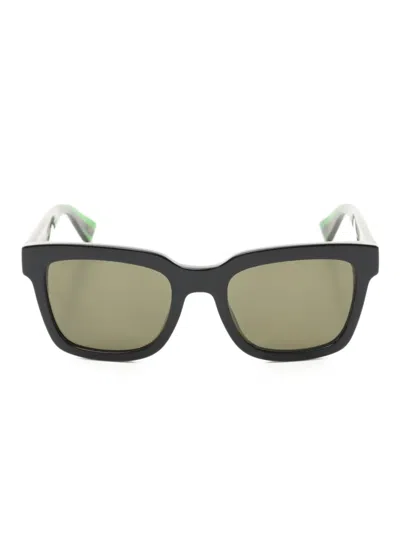 Pre-owned Gucci 2020s Square-frame Sunglasses In Black