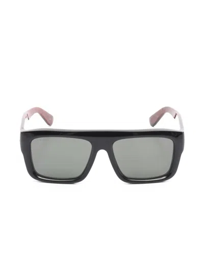 Pre-owned Gucci 2020s Square-frame Sunglasses In Black