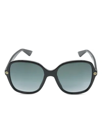 Pre-owned Gucci 2020s Square-frame Sunglasses In Black