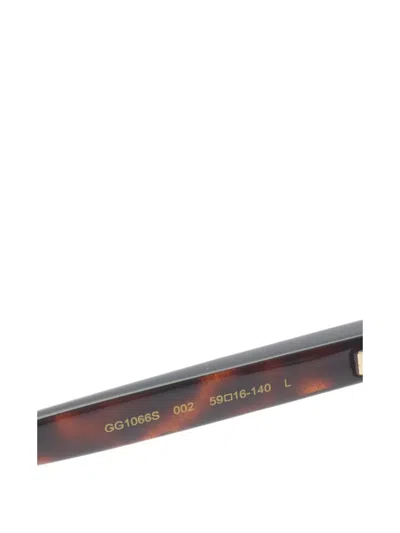Pre-owned Gucci 2020s Square-frame Sunglasses In Brown