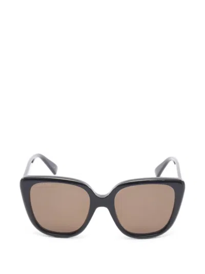 Pre-owned Gucci 2020s Square Sunglasses In Black