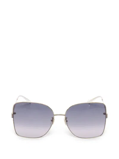 Pre-owned Gucci 2020s Square Sunglasses In Gold