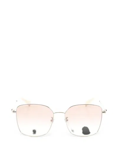 Pre-owned Gucci 2020s Square-frame Sunglasses In Silver