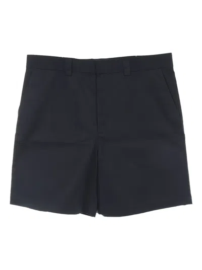 Pre-owned Gucci 2020s Web-detail Shorts In Blue