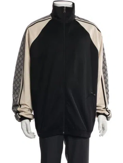 Pre-owned Gucci 2021 Gg Supreme Windbreaker In Black