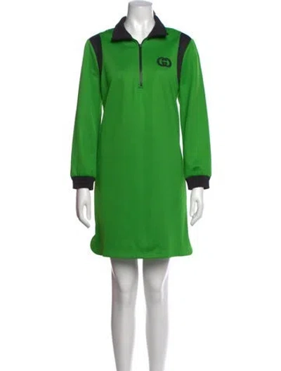 Pre-owned Gucci 2021 Knee-length Dress In Green